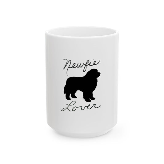 Newfie Lover Ceramic Mug - Perfect Gift for Pet Lovers, Coffee Lovers, Dog Owners, Birthday, Mother’s Day, Pet Adoption