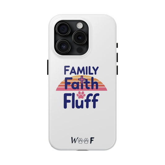 Phone Cases - Family Faith Fluff Hand Painted by Grandma, WOOF Design