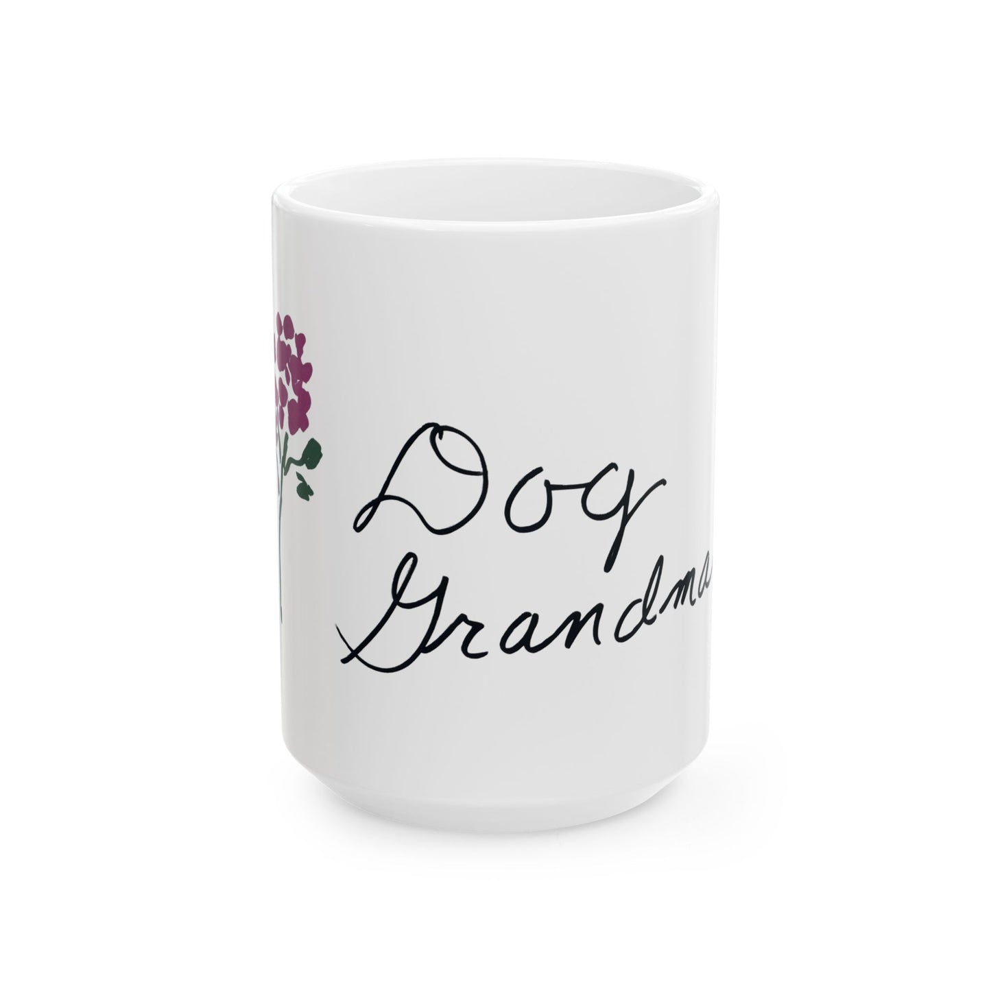 Dog Grandma Ceramic Mug - Perfect Gift for Pet Lovers, Coffee Lovers, Dog Owners, Birthday, Mother’s Day, Pet Adoption