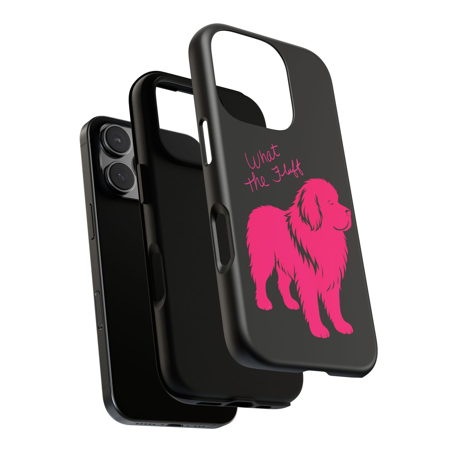 Phone Case - What the fluff written by Chewy the Newfoundland's Grandma