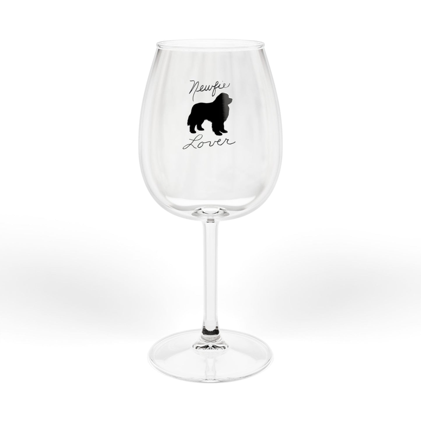 Wine Glass for Newfie Dog Lovers, Cute Pet Wine Goblet, Gifts for Pet Owners, Unique Dog Lover Gift, 12oz Wine Cup