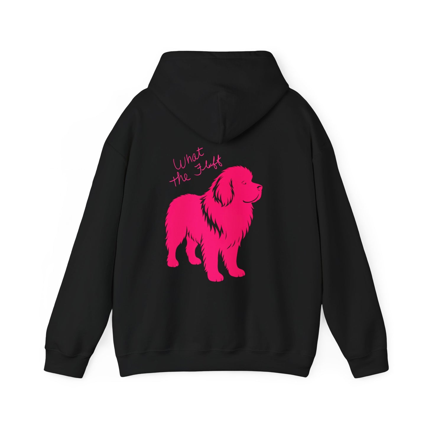 Cute "What the fluff " Newfie Hooded Sweatshirt, Pet Lover Gift, Dog Mom Hoodie, Cozy Sweatshirt, Animal Lover Apparel