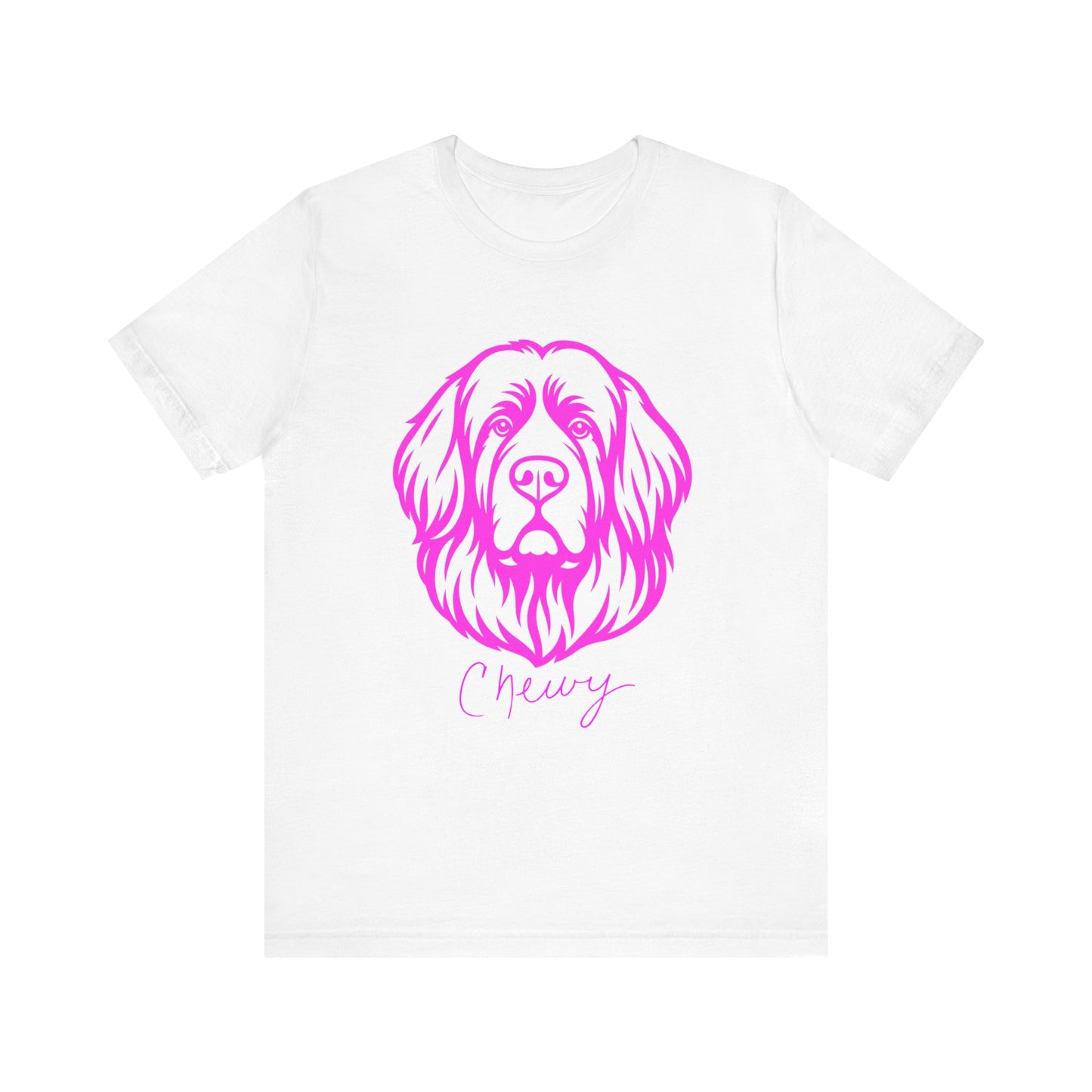 Hot Pink Chewy TEE!  | Fun Graphic T-Shirt for Pet Owners, Gifts for Dog Lovers, Casual Wear, Birthday Apparel, Cute Pet Shirt