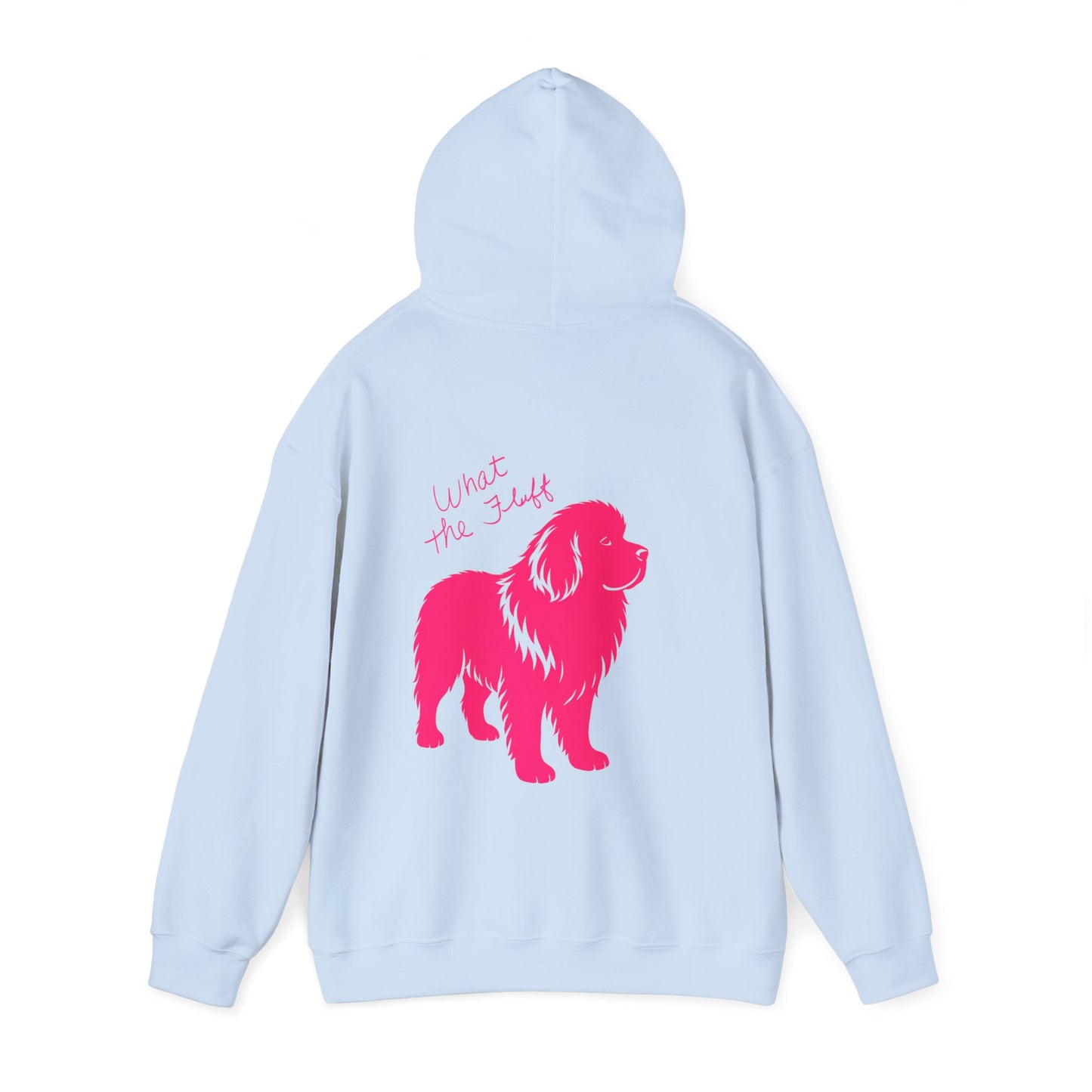 Cute "What the fluff " Newfie Hooded Sweatshirt, Pet Lover Gift, Dog Mom Hoodie, Cozy Sweatshirt, Animal Lover Apparel
