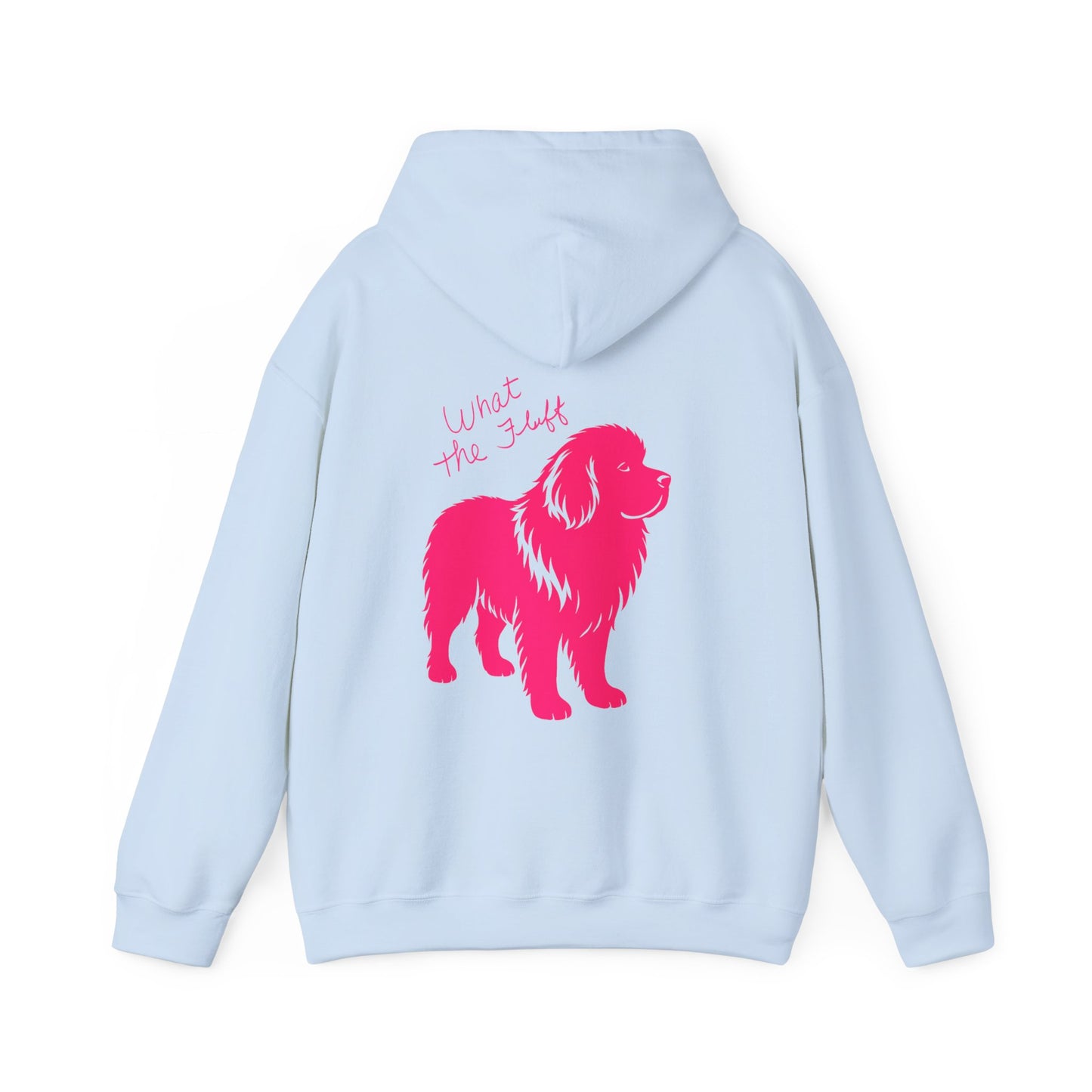 Cute "What the fluff " Newfie Hooded Sweatshirt, Pet Lover Gift, Dog Mom Hoodie, Cozy Sweatshirt, Animal Lover Apparel