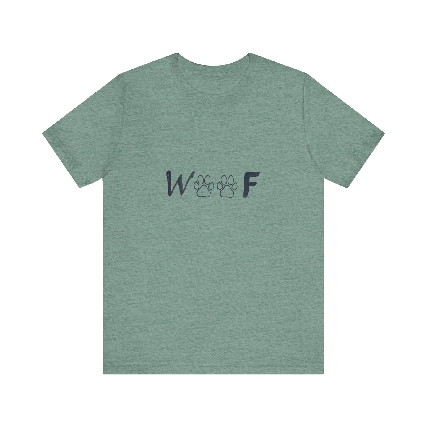 Hand Painted Dog Design Unisex Tee - WOOF