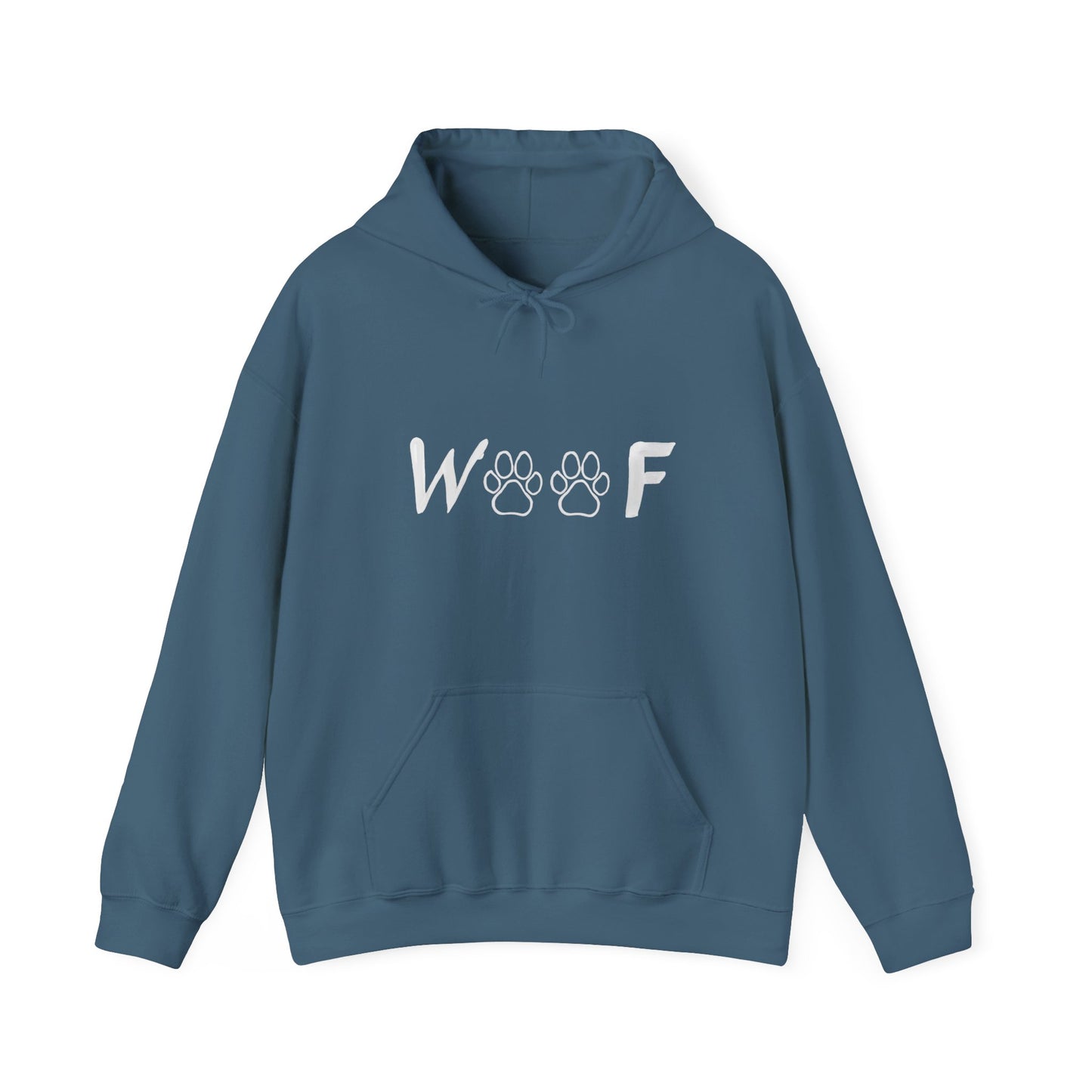 Cute 'Woof' Dog Lover Hoodie, Unisex Sweatshirt for Pet Owners, Gift for Dog Lovers, Cozy Animal Apparel, Perfect for Birthdays, Holidays