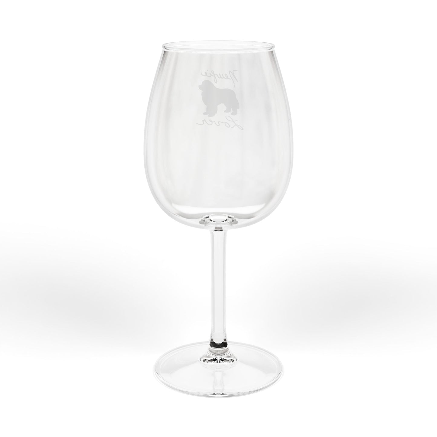 Wine Glass for Newfie Dog Lovers, Cute Pet Wine Goblet, Gifts for Pet Owners, Unique Dog Lover Gift, 12oz Wine Cup