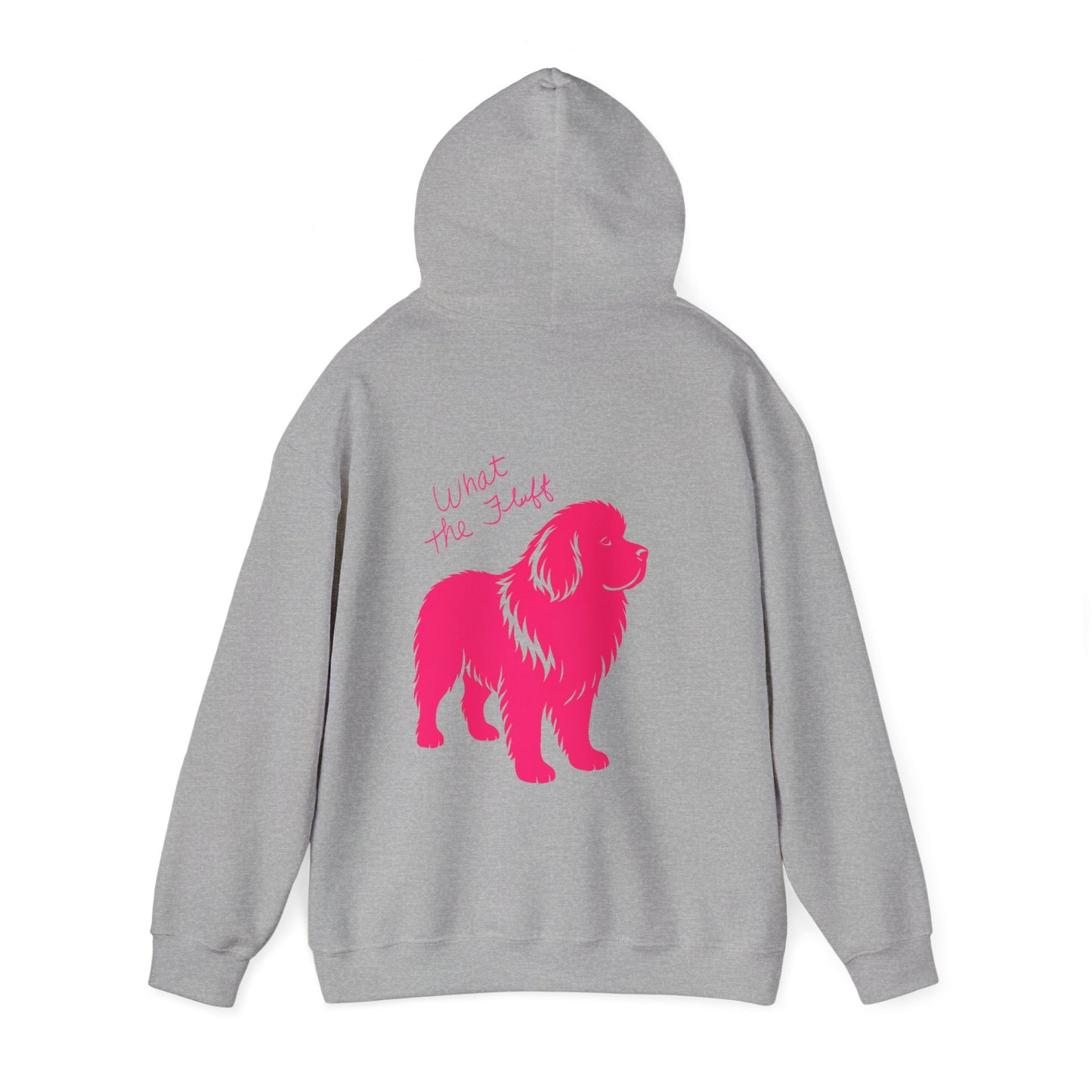 Cute "What the fluff " Newfie Hooded Sweatshirt, Pet Lover Gift, Dog Mom Hoodie, Cozy Sweatshirt, Animal Lover Apparel