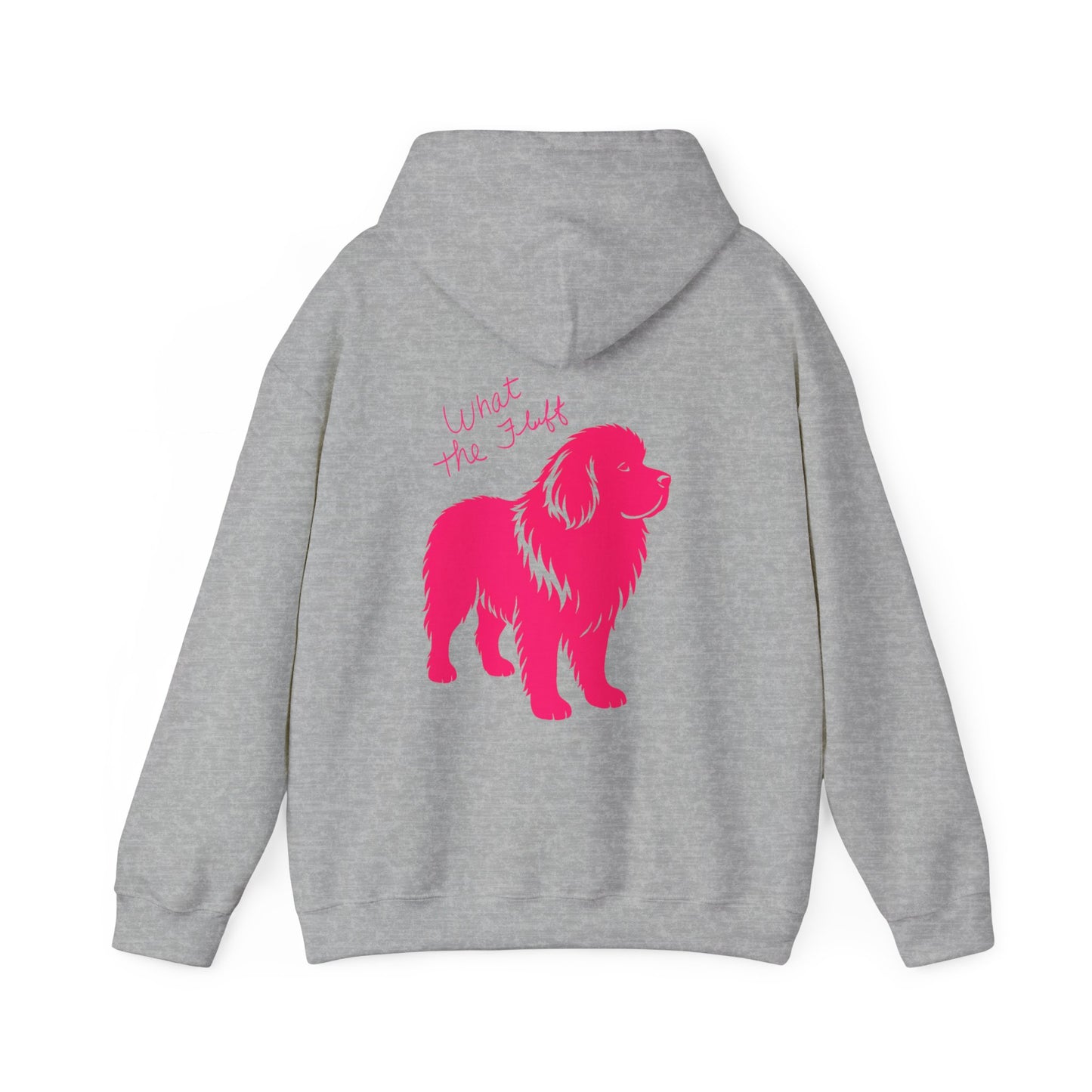 Cute "What the fluff " Newfie Hooded Sweatshirt, Pet Lover Gift, Dog Mom Hoodie, Cozy Sweatshirt, Animal Lover Apparel