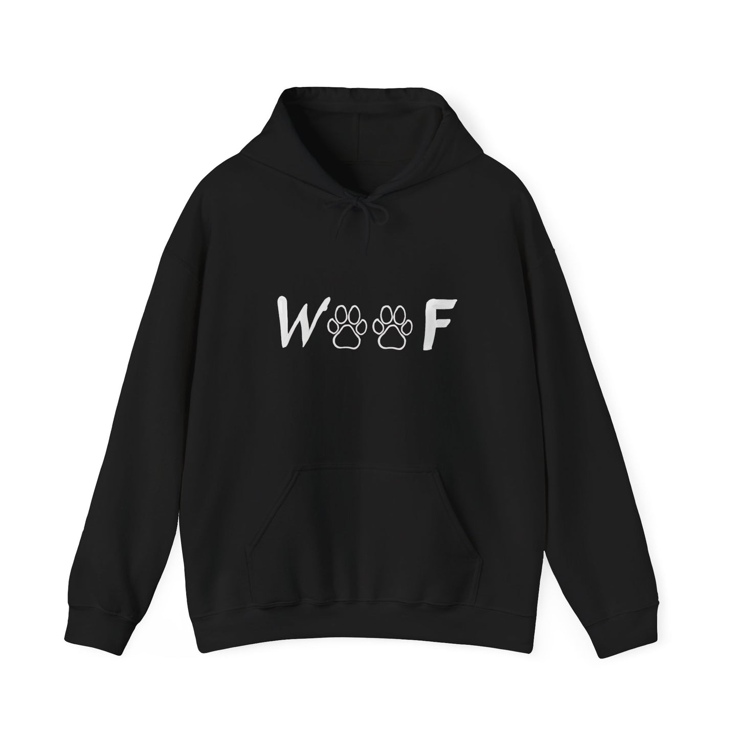 Cute 'Woof' Dog Lover Hoodie, Unisex Sweatshirt for Pet Owners, Gift for Dog Lovers, Cozy Animal Apparel, Perfect for Birthdays, Holidays