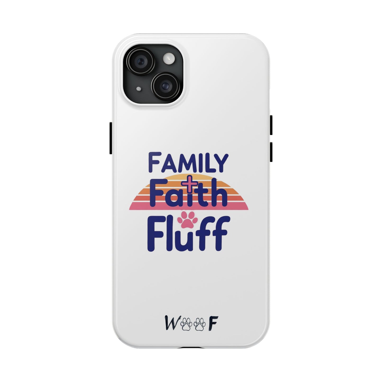 Phone Cases - Family Faith Fluff Hand Painted by Grandma, WOOF Design