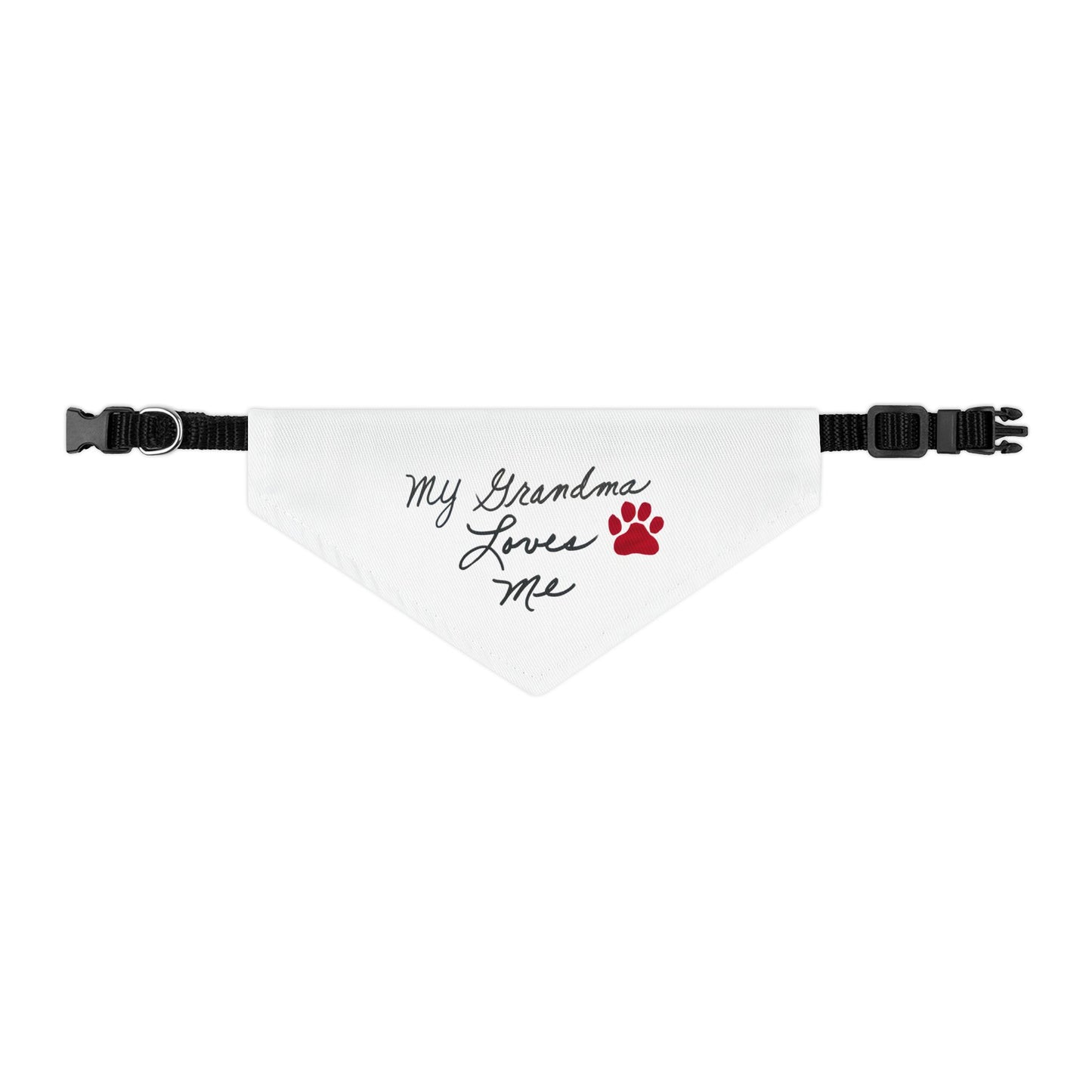 My Grandma loves me Pet Bandana Collar