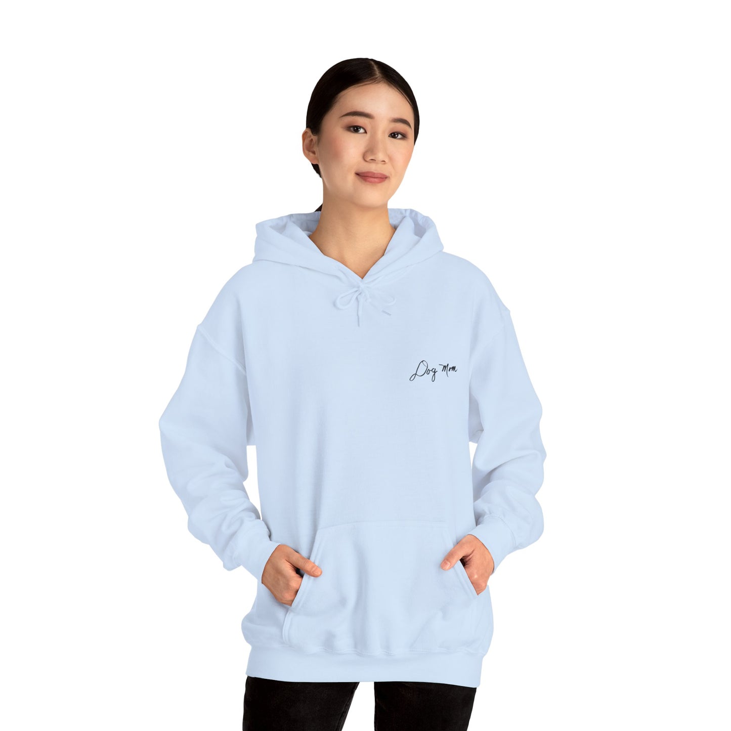 Dog Mom Hoodie with Grandma's Handwriting Design