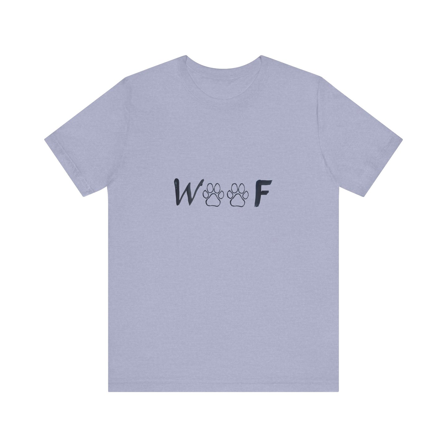 Hand Painted Dog Design Unisex Tee - WOOF