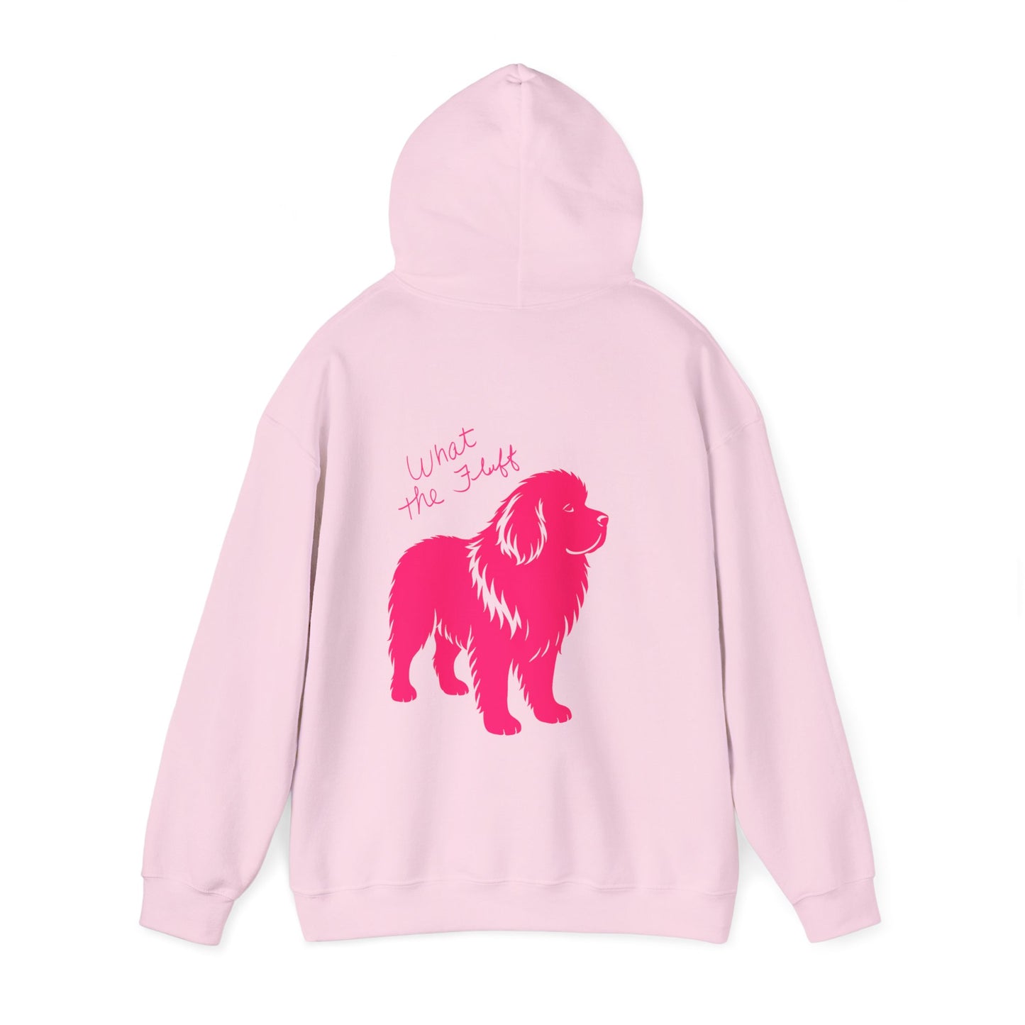 Cute "What the fluff " Newfie Hooded Sweatshirt, Pet Lover Gift, Dog Mom Hoodie, Cozy Sweatshirt, Animal Lover Apparel