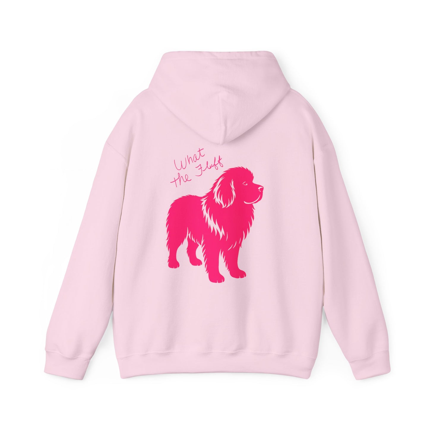 Cute "What the fluff " Newfie Hooded Sweatshirt, Pet Lover Gift, Dog Mom Hoodie, Cozy Sweatshirt, Animal Lover Apparel