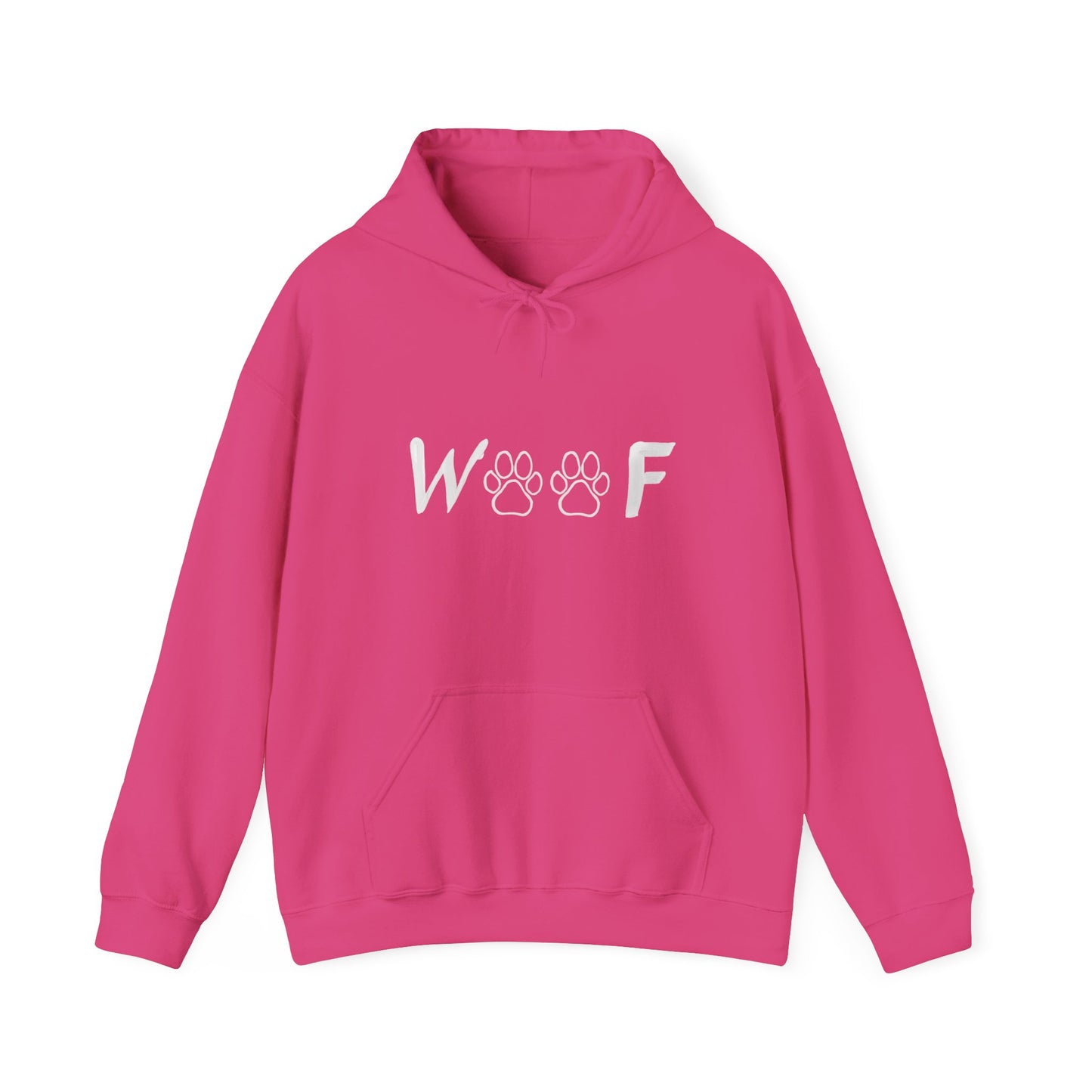 Cute 'Woof' Dog Lover Hoodie, Unisex Sweatshirt for Pet Owners, Gift for Dog Lovers, Cozy Animal Apparel, Perfect for Birthdays, Holidays