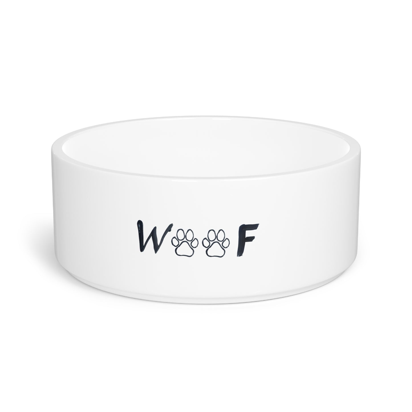 Pet Bowl - Hand Painted WOOF by Chewy's 96 year old Grandma
